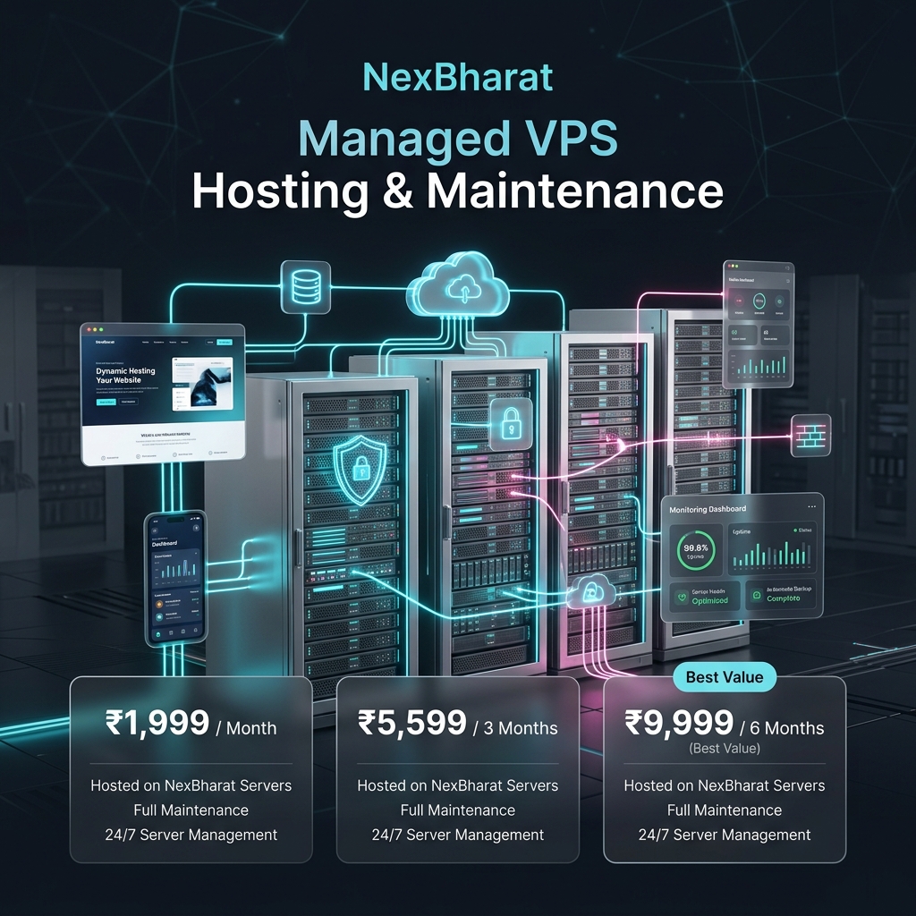 NexBharat 24/7 Managed VPS Hosting & Server Maintenance